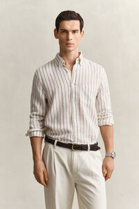 Striped Linen Blend Shirt
