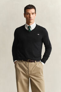 Classic Cotton V-Neck Sweater