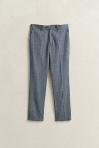 Indigo Herringbone Suit Pants