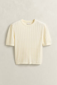 Cotton Short Sleeve Sweater