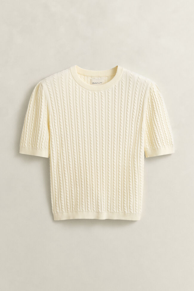 Cotton Short Sleeve Sweater