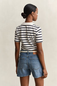 Striped Piqu&eacute; Polo Shirt