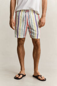 Striped Linen Shorts