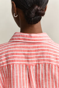 Relaxed Fit Striped Linen Shirt