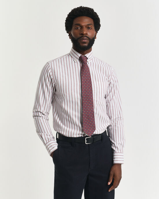 Regular Fit Striped Archive Oxford Shirt
