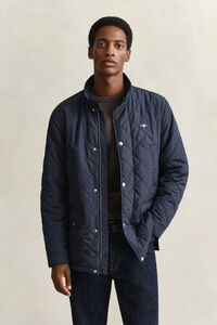 Quilted Windcheater Mid-Length Jacket
