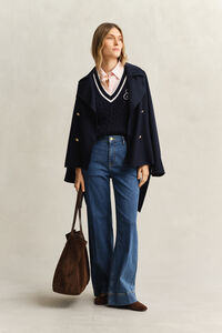 Cotton Cable Knit Vest