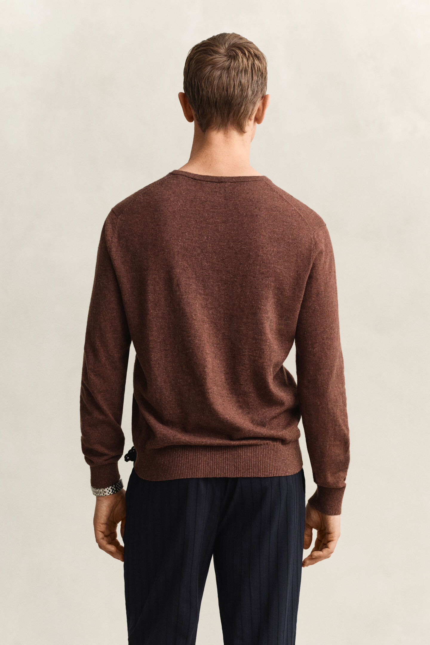 Slub Cotton Blend Sweater