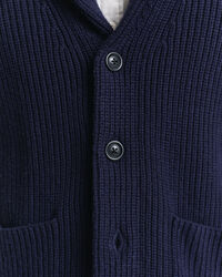 Wool Blend Shawl Collar Cardigan