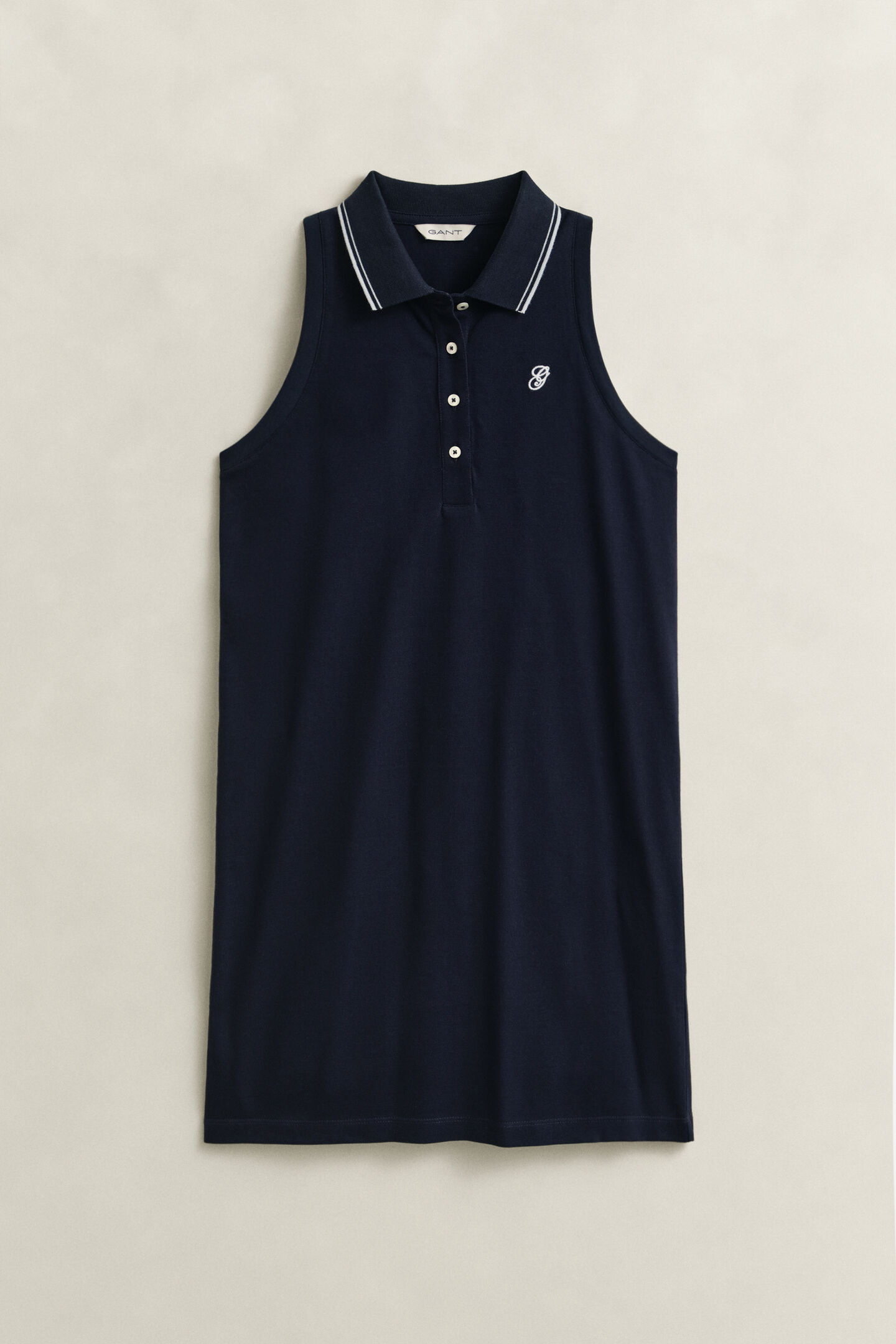 Sleeveless Piqu&eacute; Polo Dress