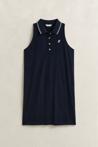 Sleeveless Piqu&eacute; Polo Dress