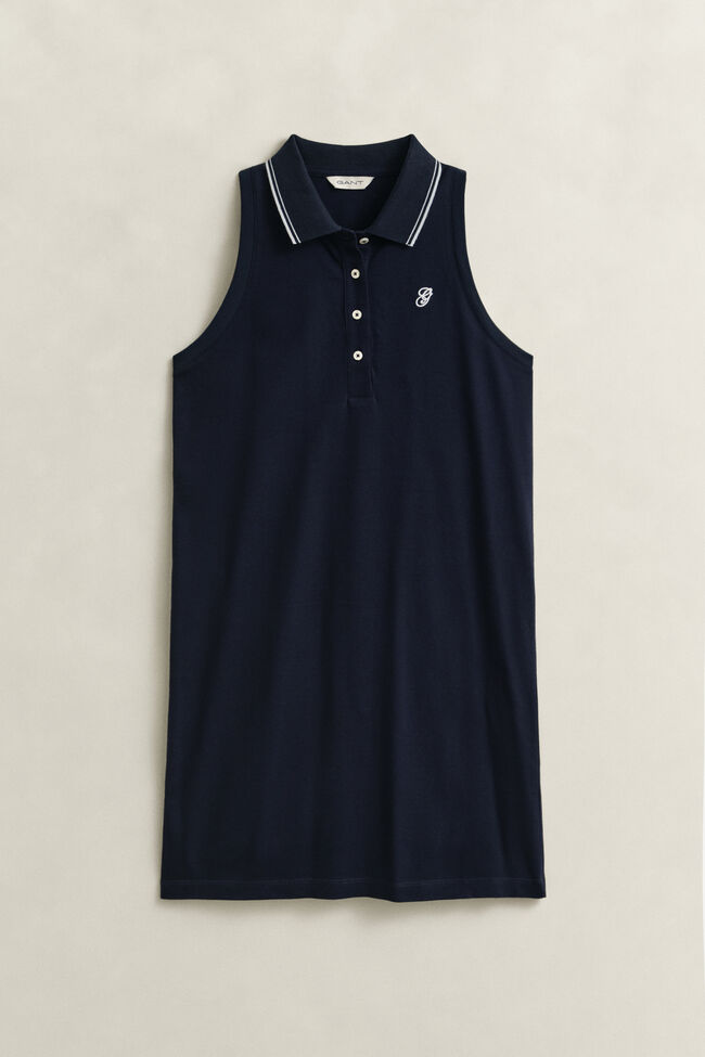 Sleeveless Piqu&eacute; Polo Dress