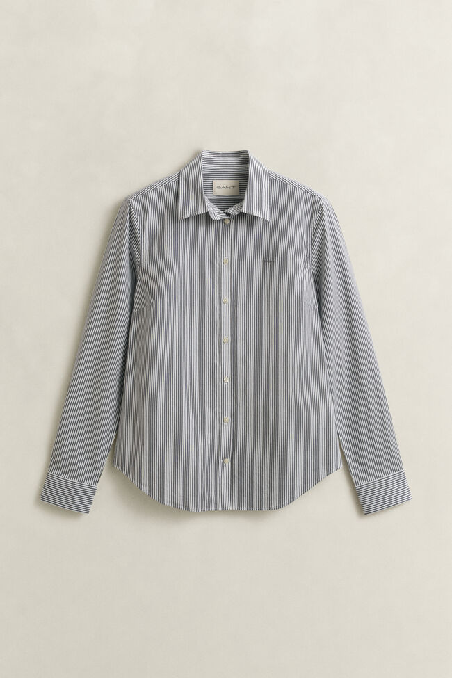 Slim Fit Striped Poplin Shirt