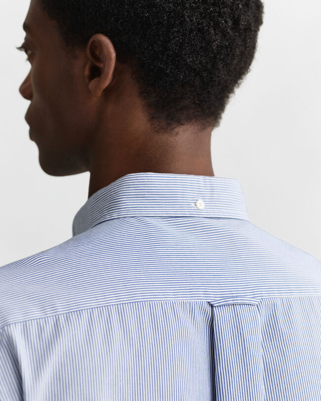 Regular Fit Classic Banker Stripe Poplin Shirt