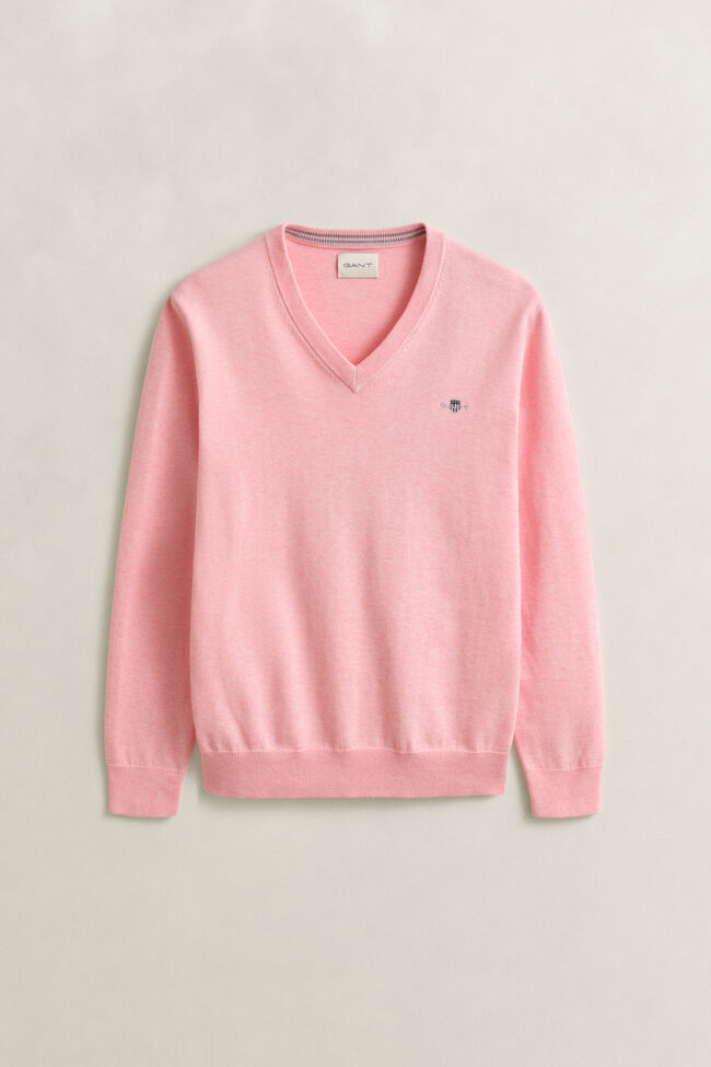 Classic Cotton V-Neck Sweater