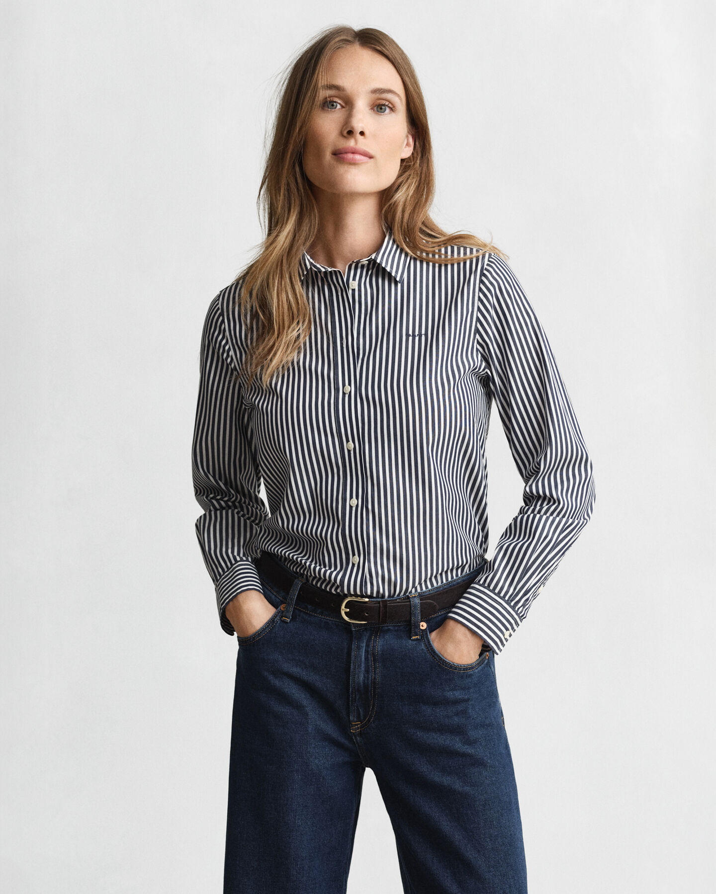 Regular Fit Classic Striped Poplin Shirt