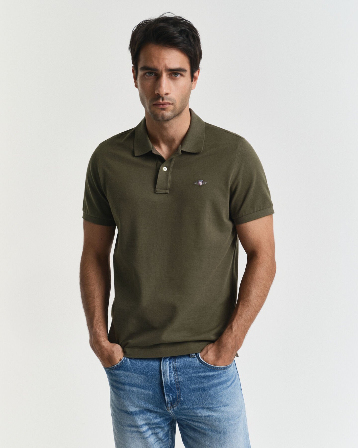 Regular Fit Shield Piqué Polo Shirt