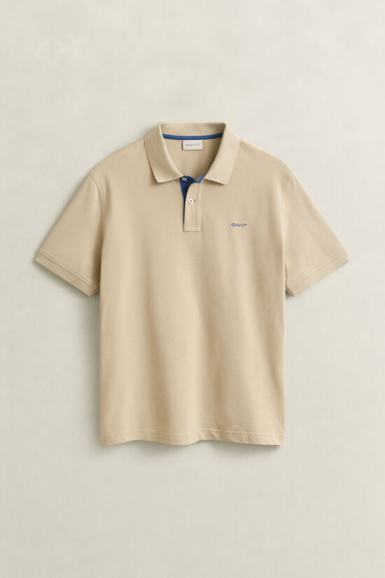 Contrast Piqu&eacute; Polo Shirt