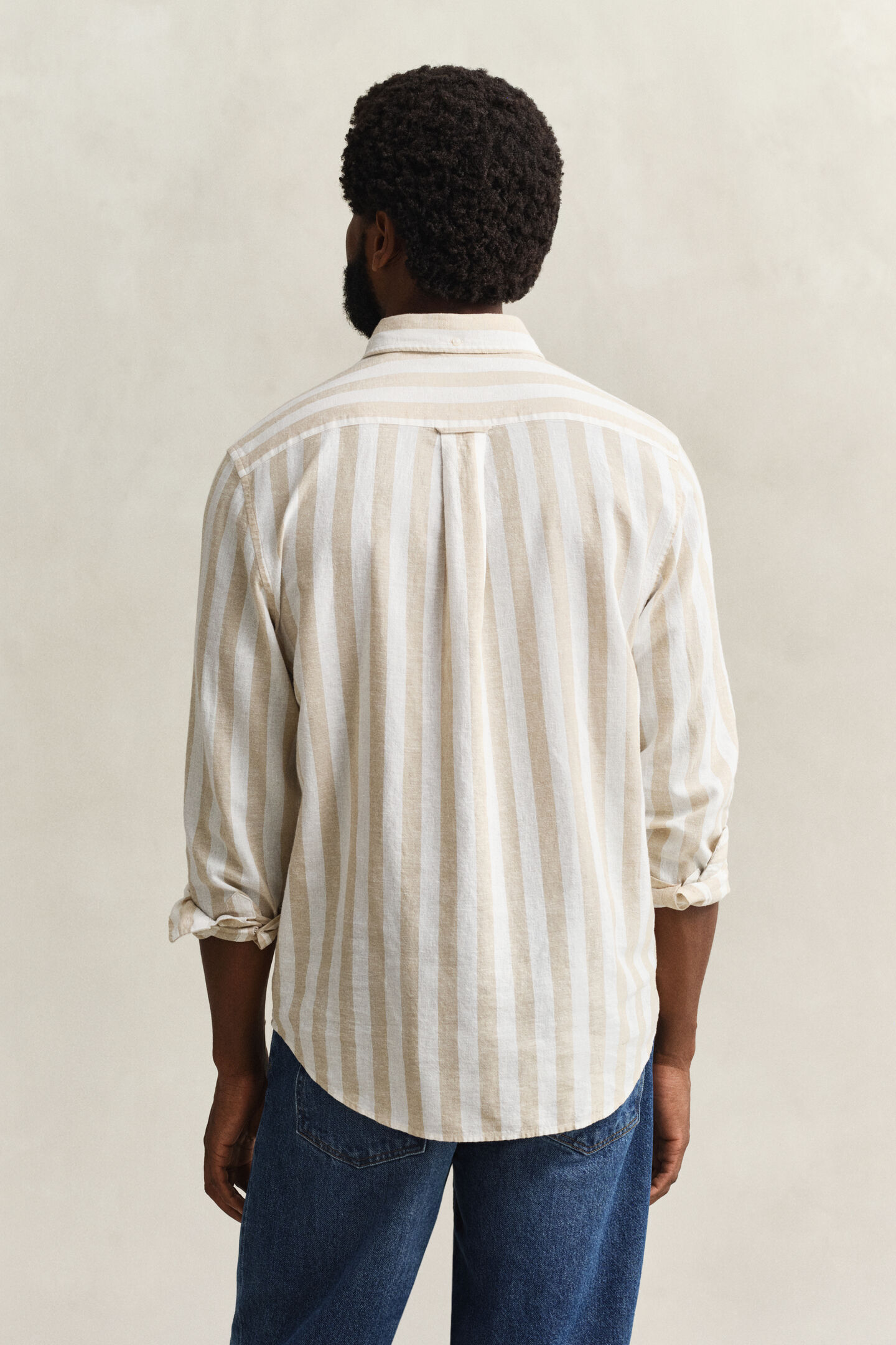 Striped Linen Blend Shirt