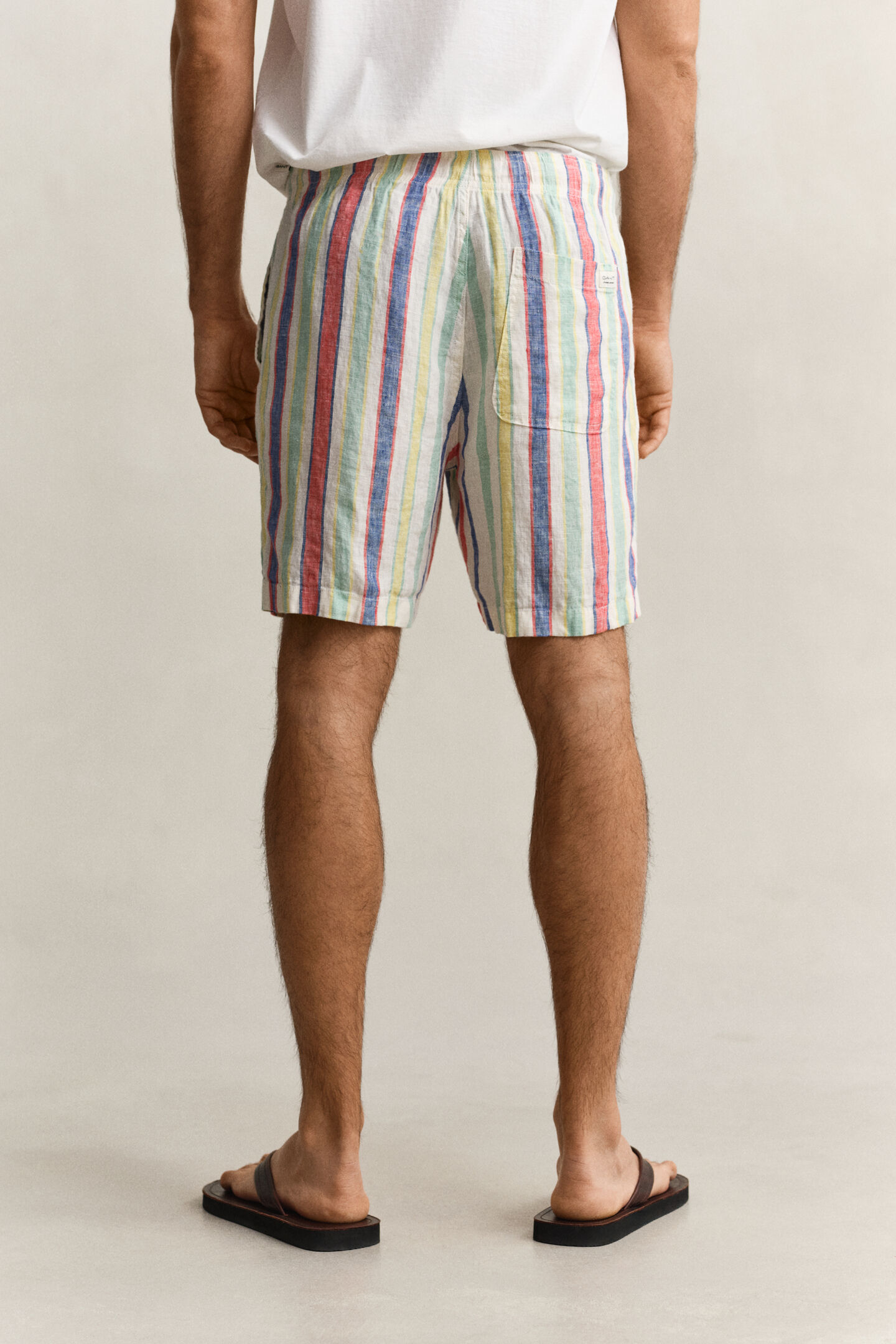 Striped Linen Shorts