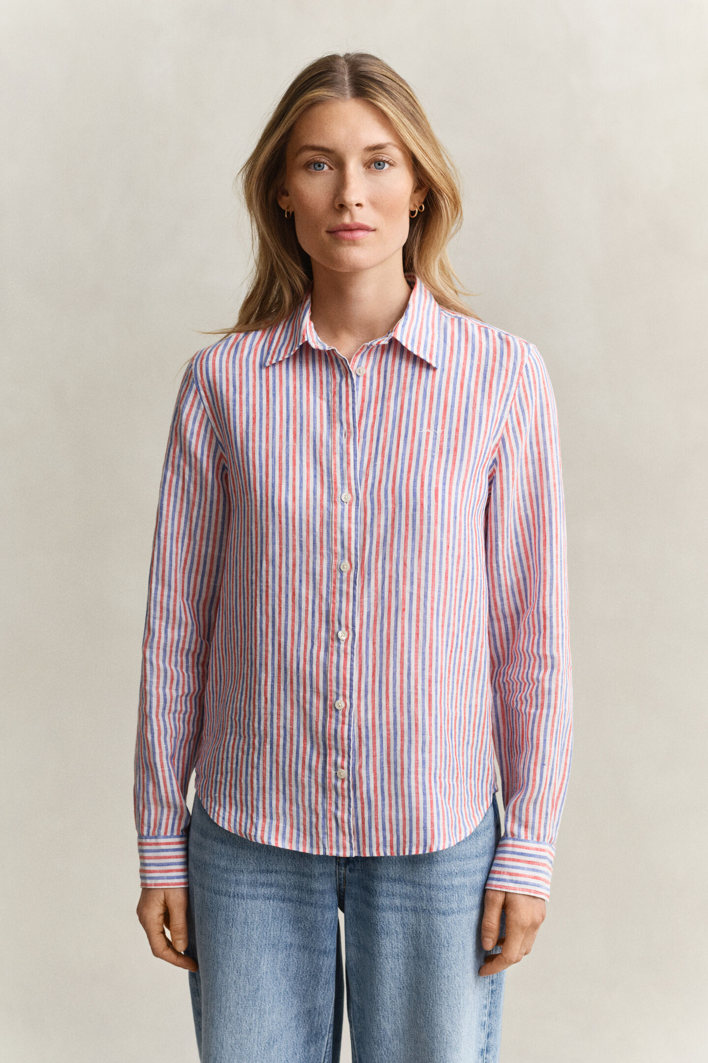 Regular Fit Striped Linen Shirt