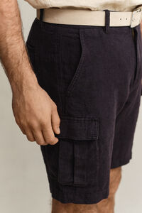 Linen Cargo Shorts
