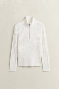 Cable Knit Half-Zip Sweater