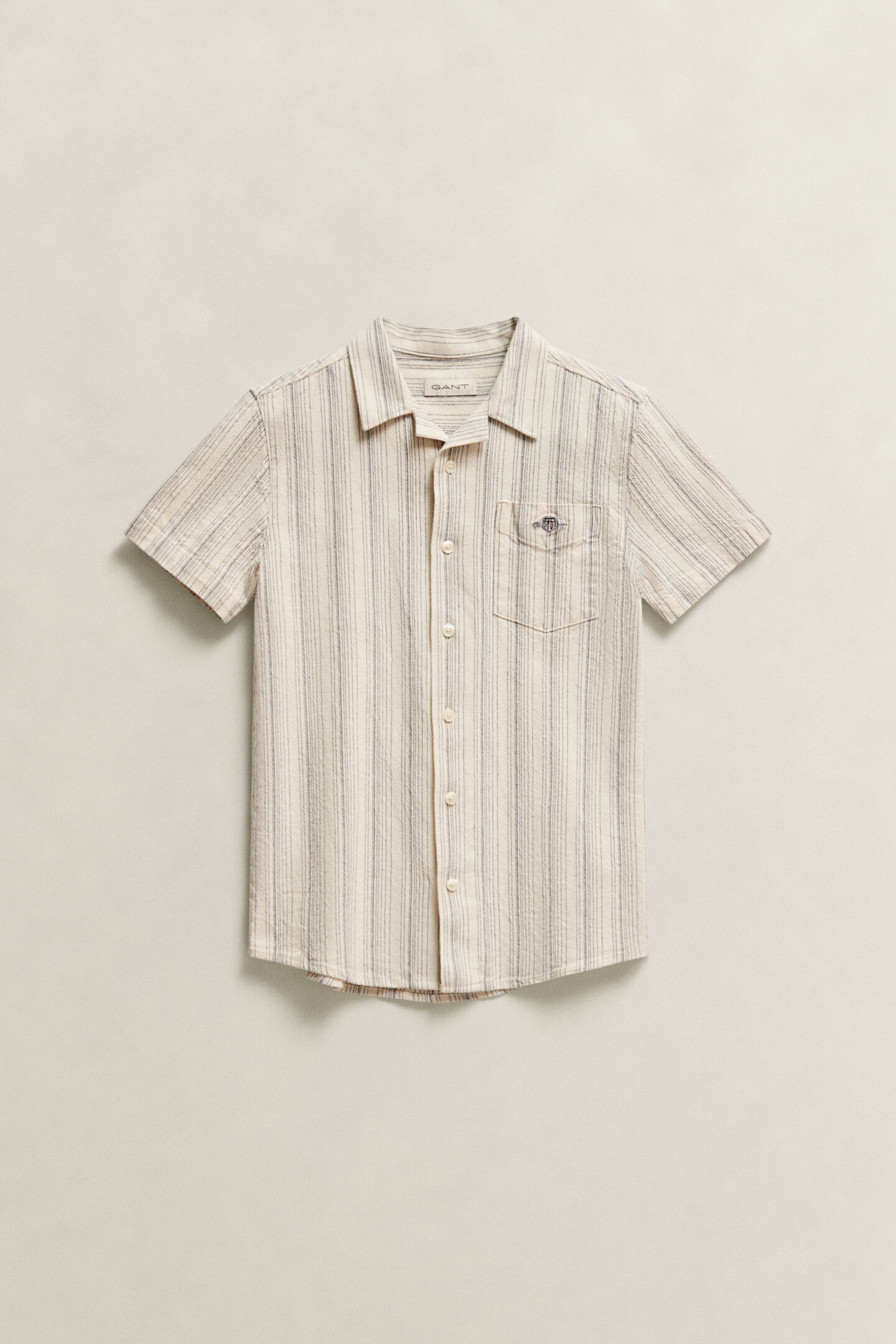 Teen Boys Striped Linen Blend Shirt