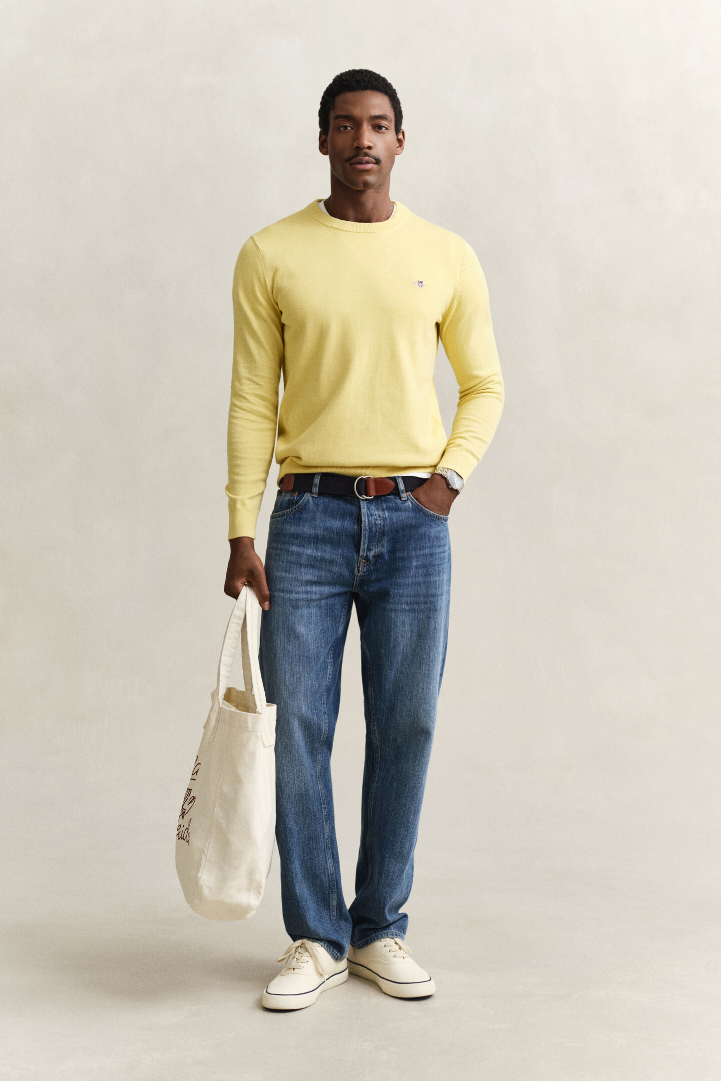 Cotton Crew Neck Sweater