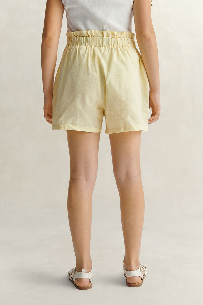 Teen Girls Paperbag Waist Shorts