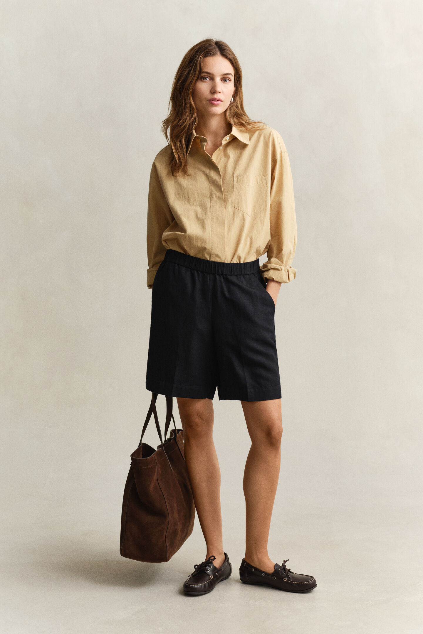 Linen Blend Shorts