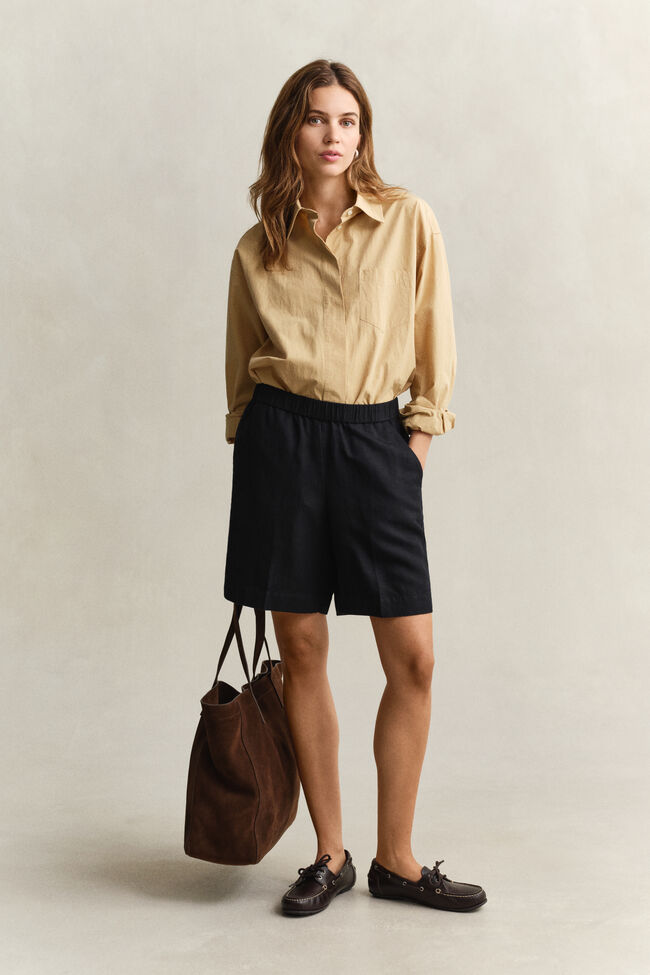 Linen Blend Shorts
