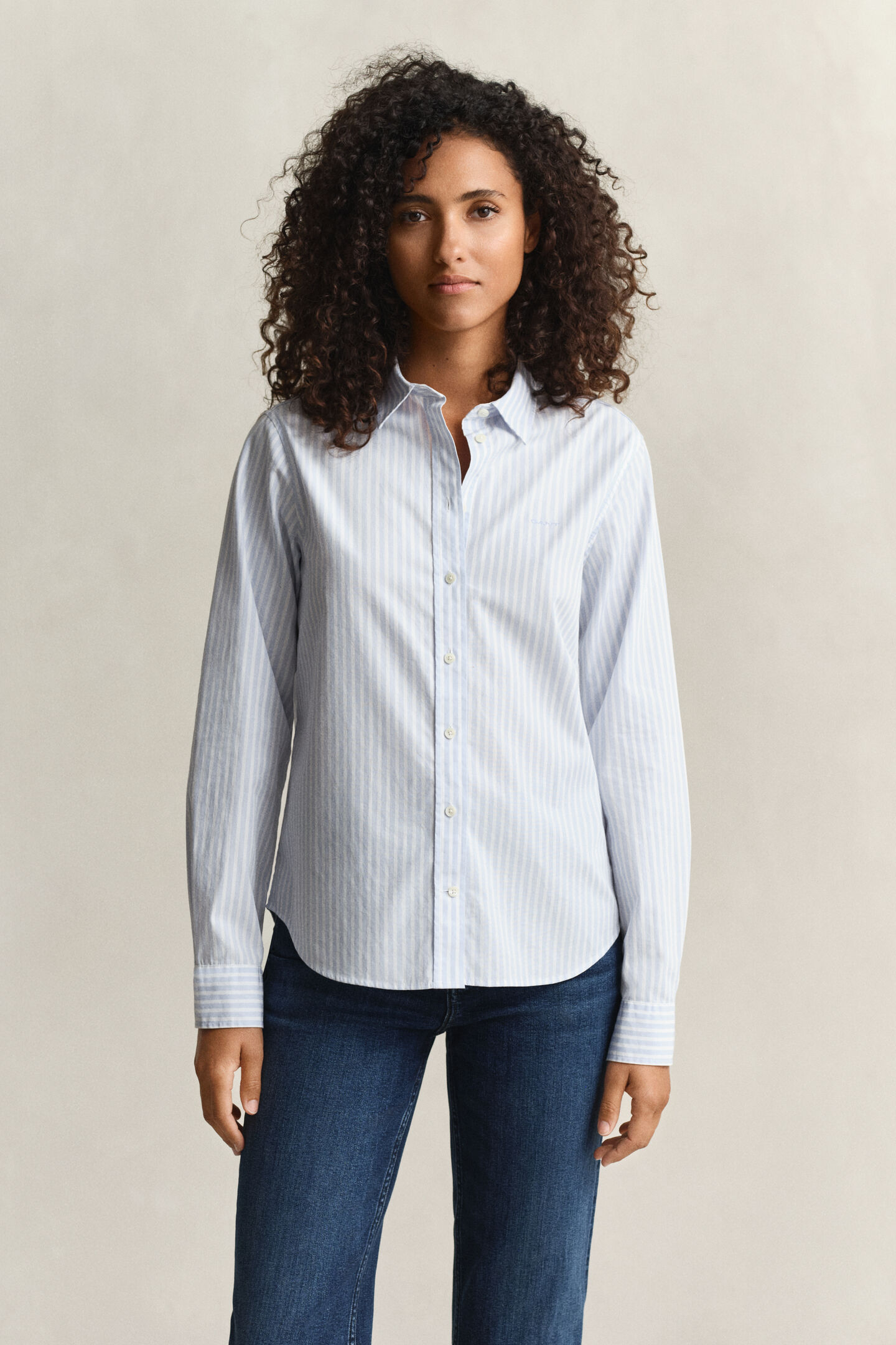 Regular Fit Classic Striped Poplin Shirt
