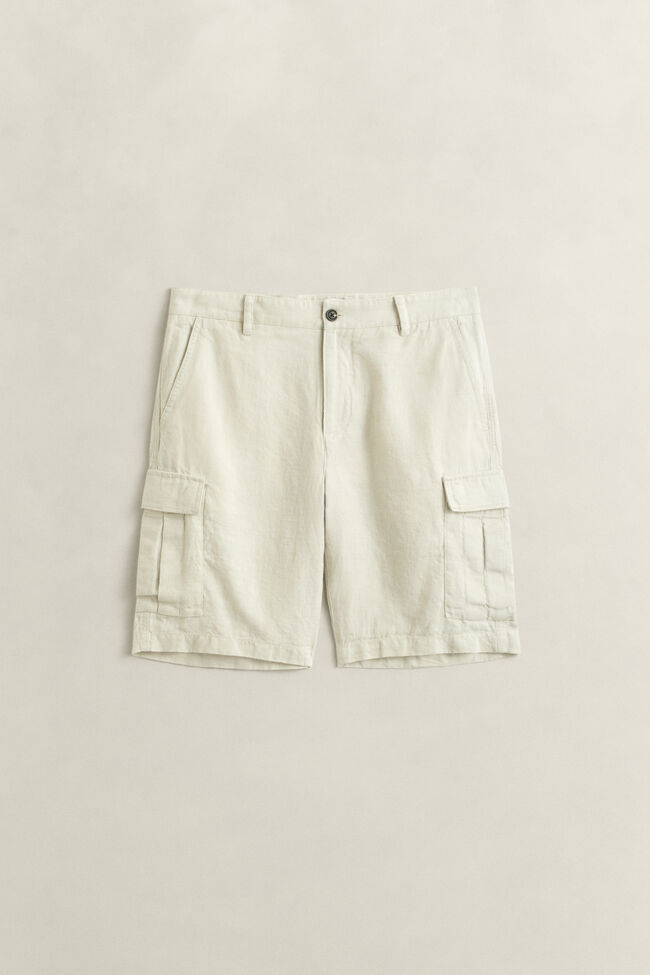 Linen Cargo Shorts