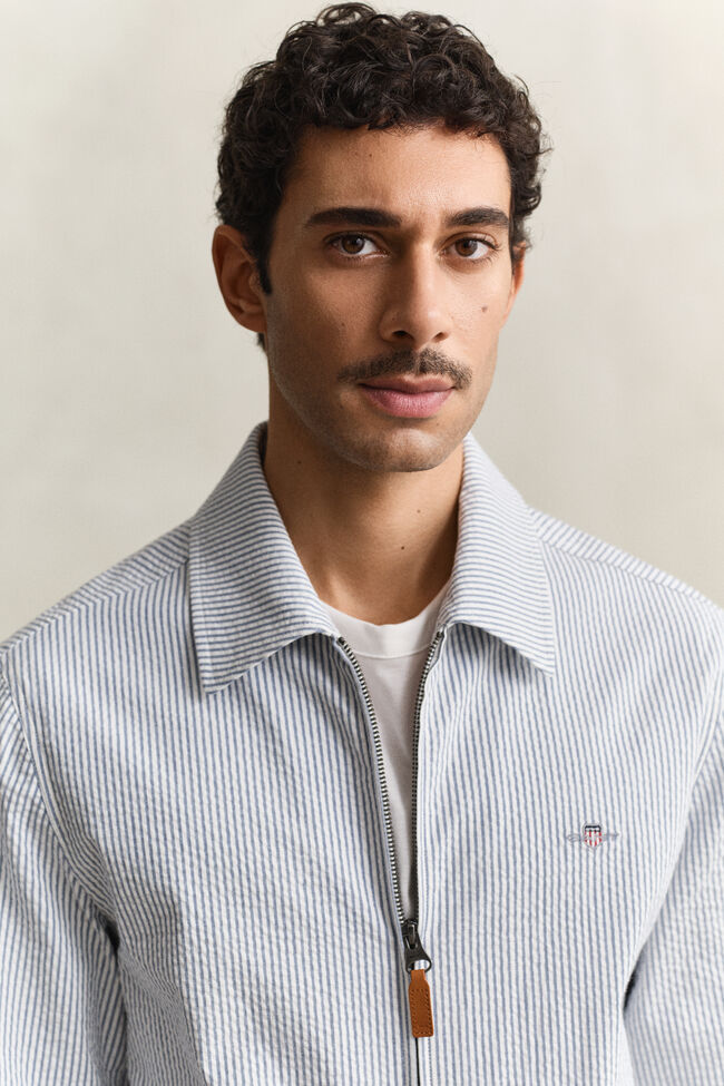 Seersucker Windcheater Jacket