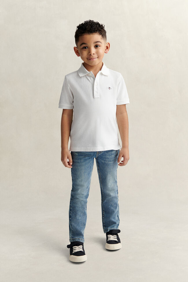 Kids Shield Piqu&eacute; Polo Shirt