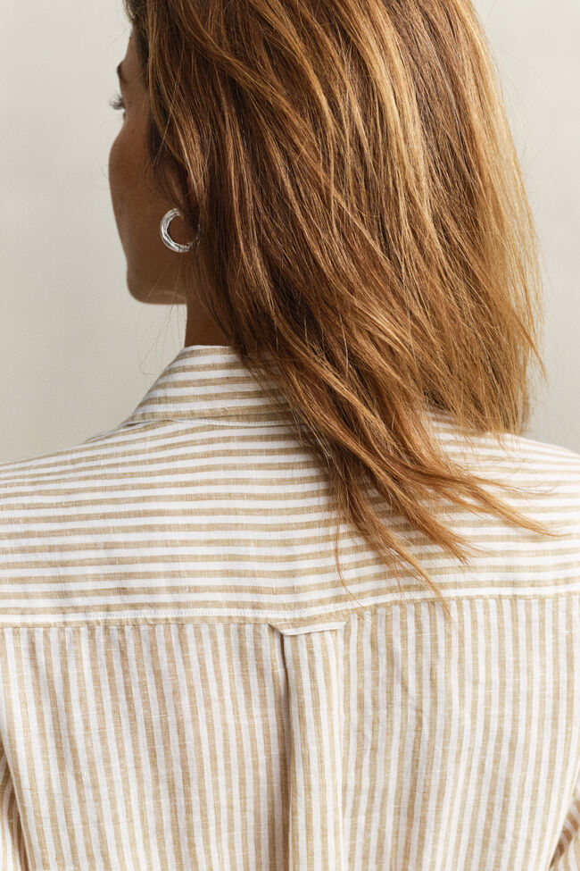 Striped Linen Shirt Dress