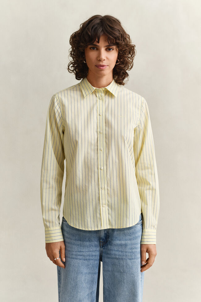 Regular Fit Classic Striped Poplin Shirt