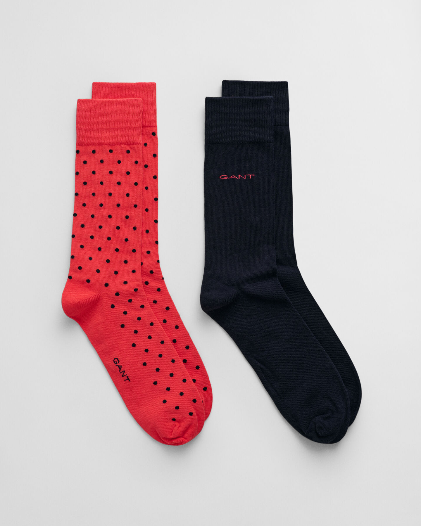 2-Pack Dot & Solid Socks