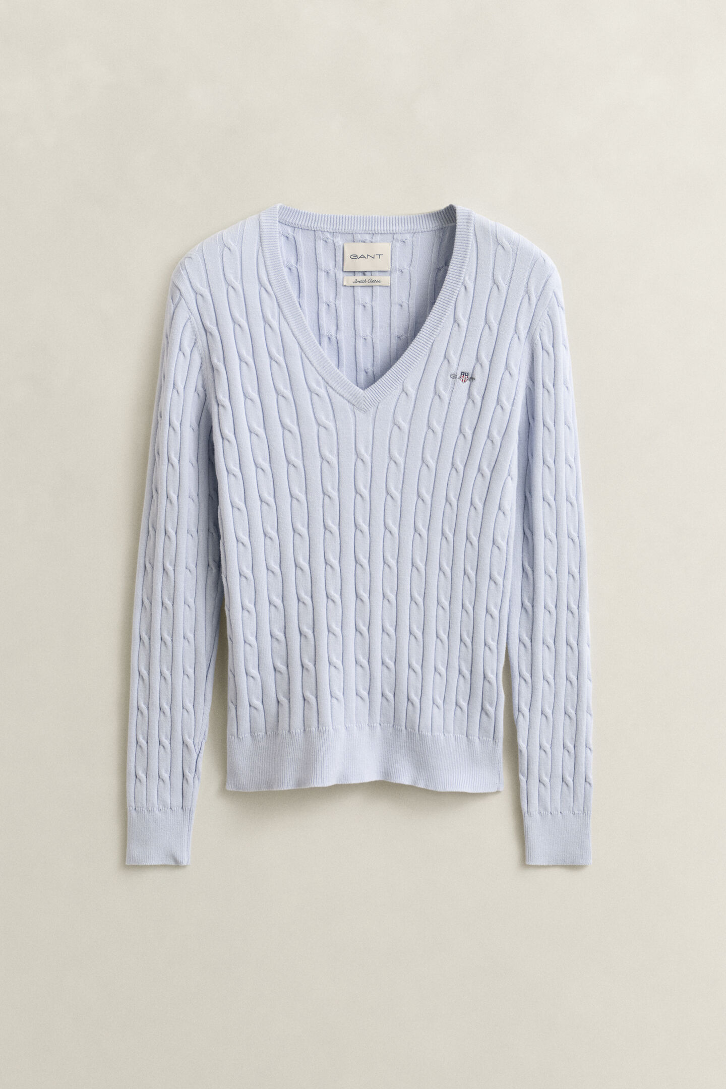 Cable Knit V-Neck Sweater