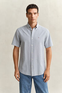 Striped Seersucker Short Sleeve Shirt