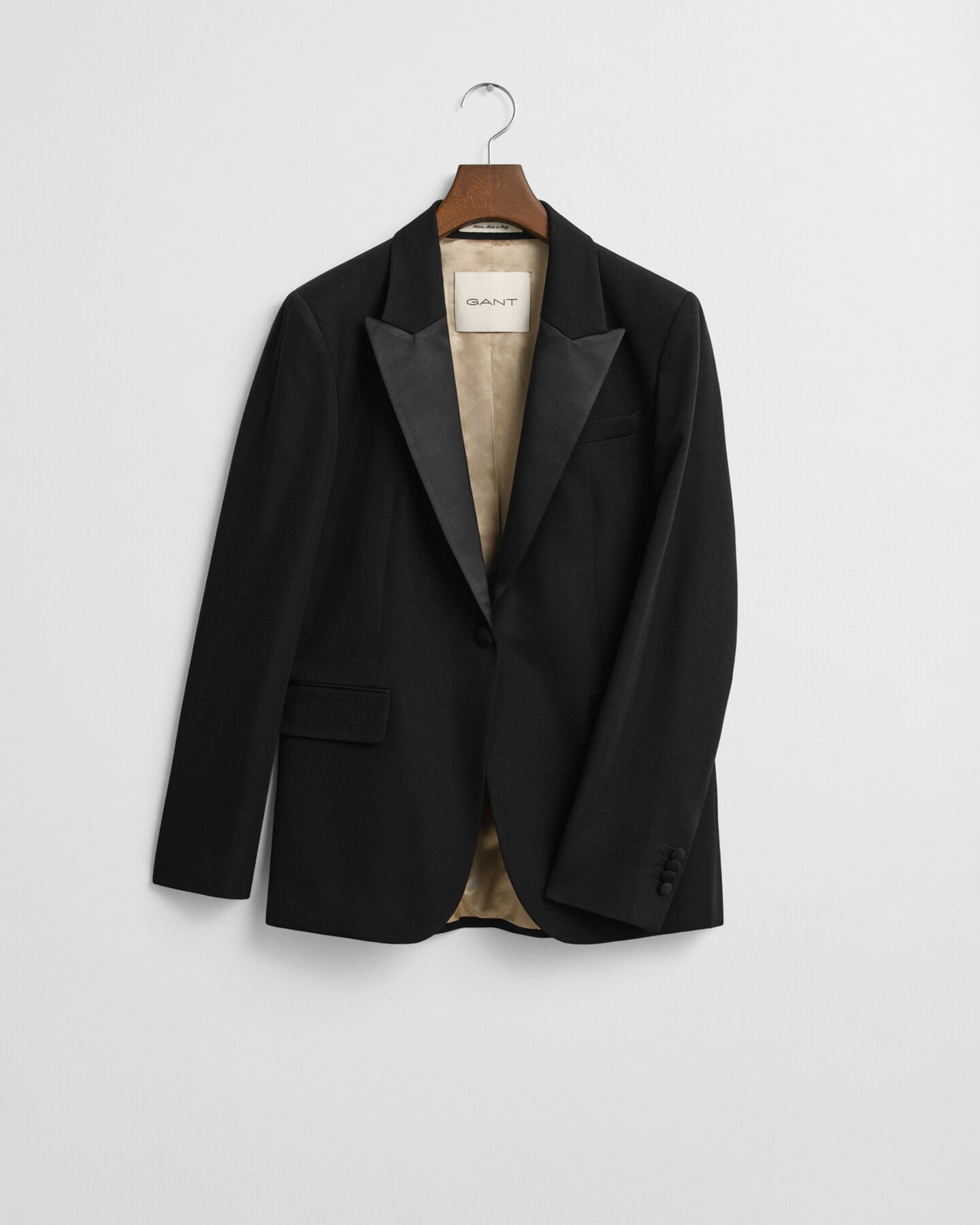Regular Fit Wool Blend Tuxedo Blazer