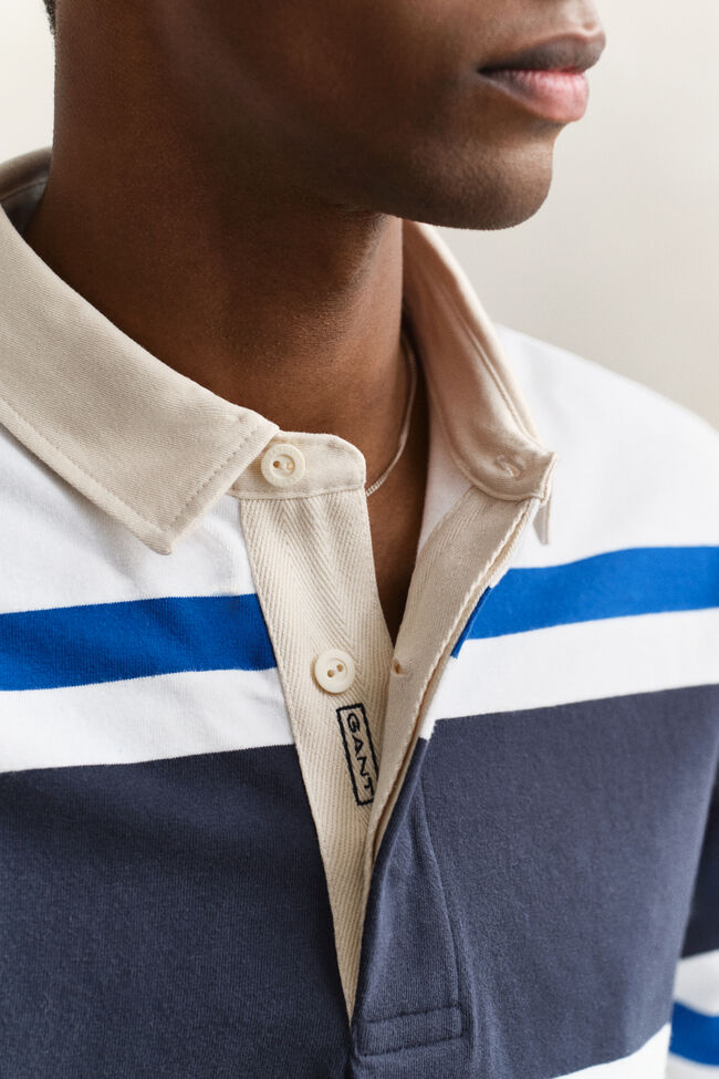 Block Striped Rugger