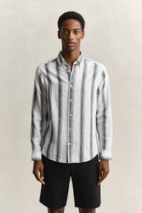 Striped Linen Blend Shirt