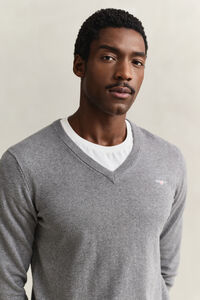 Classic Cotton V-Neck Sweater