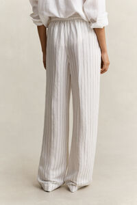 Striped Linen Blend Pants