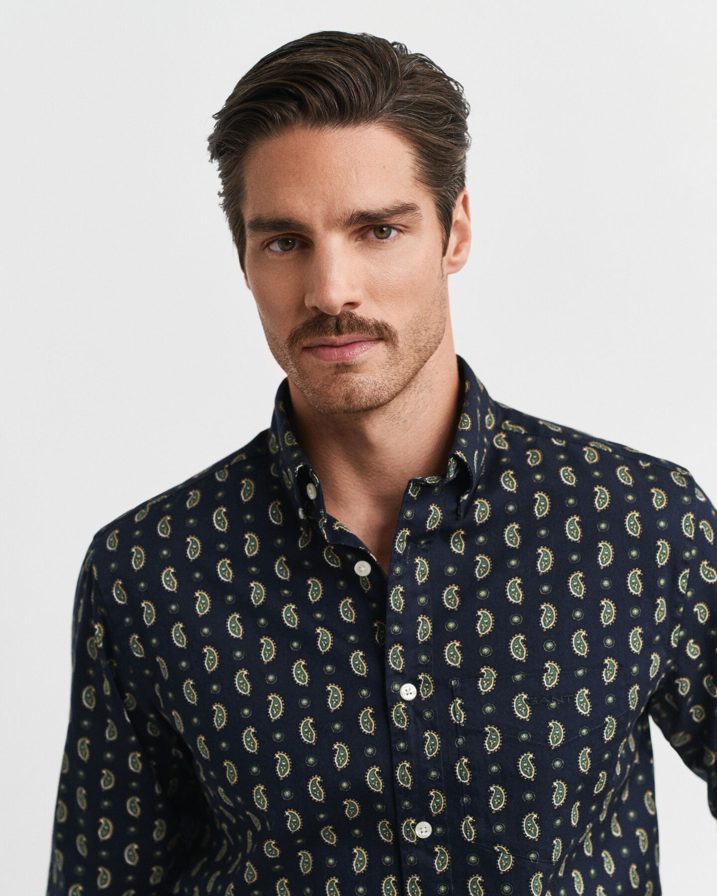 Regular Fit Paisley Printed Twill Shirt