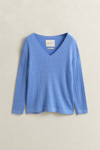 Cable Knit V-Neck Sweater