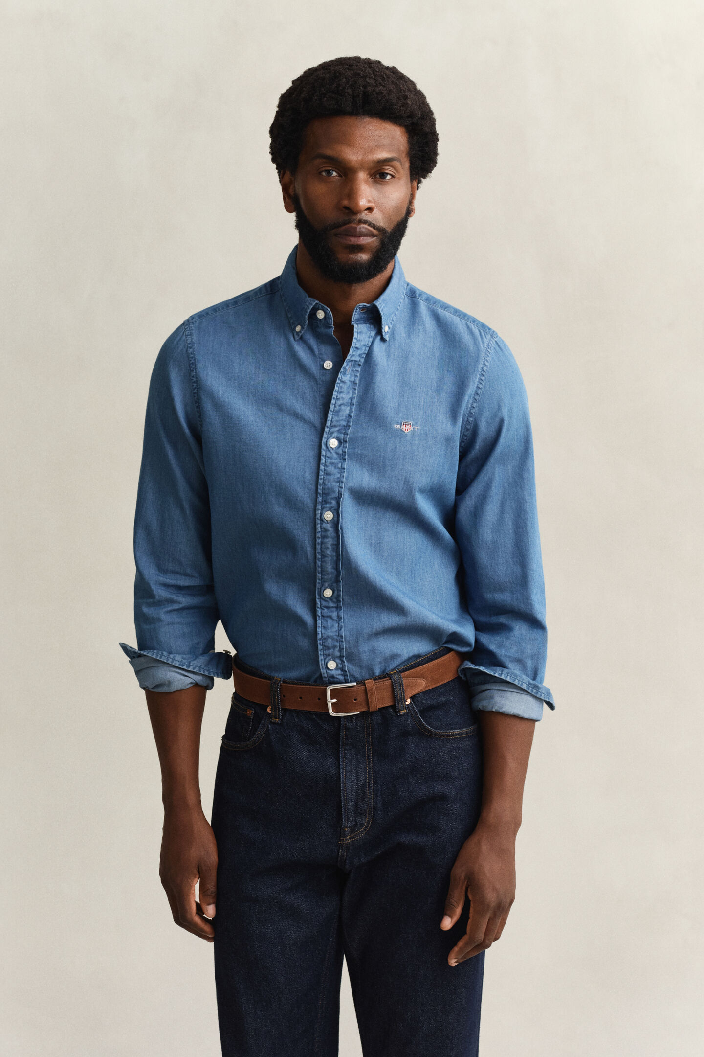 Slim Fit Indigo Shirt