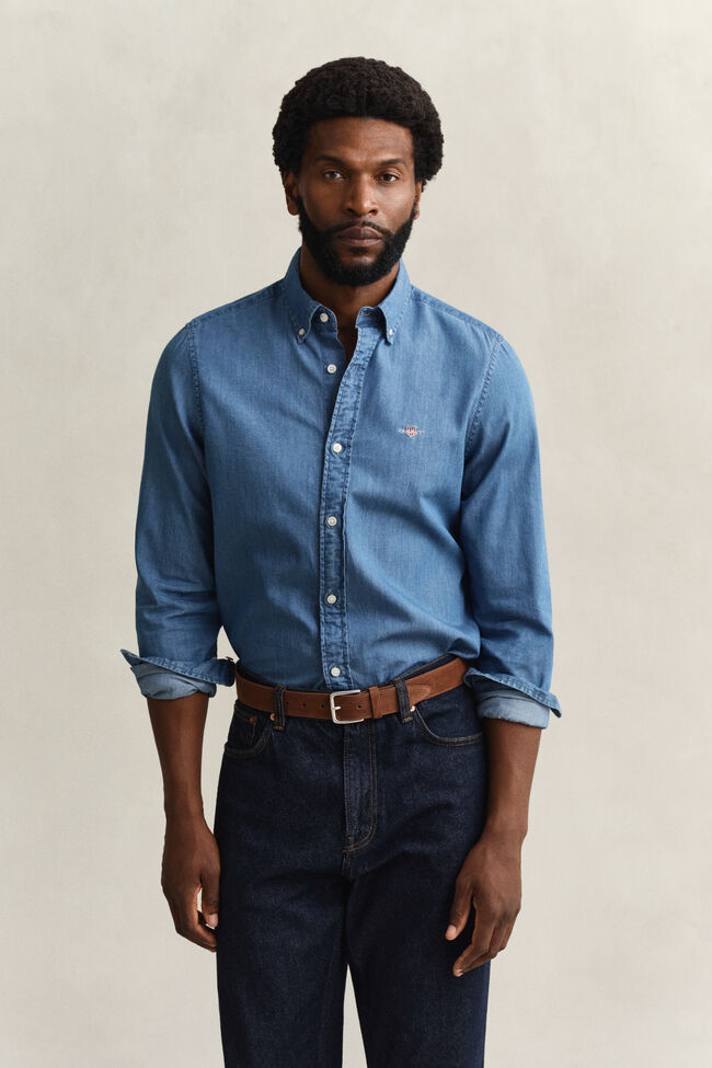 Slim Fit Indigo Shirt